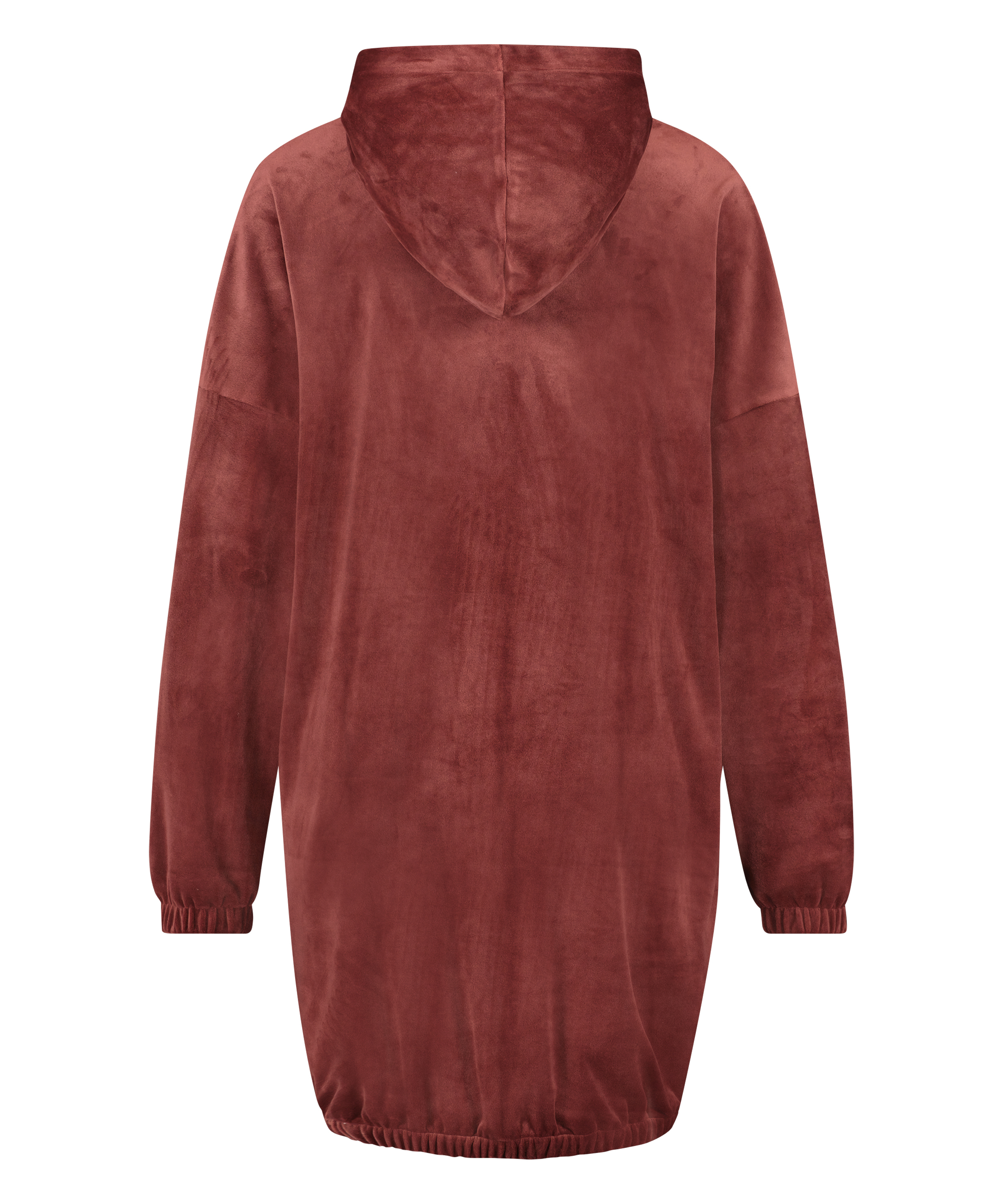 Velours Dress Oodie, Bruin, main