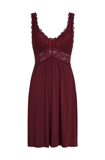 Hunkemöller Slipdress Nora Lace Paars, foto 3