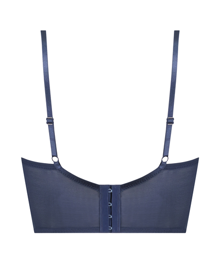 Soutien-gorge rembourr&eacute; &agrave; armatures longline Kimberley, Bleu