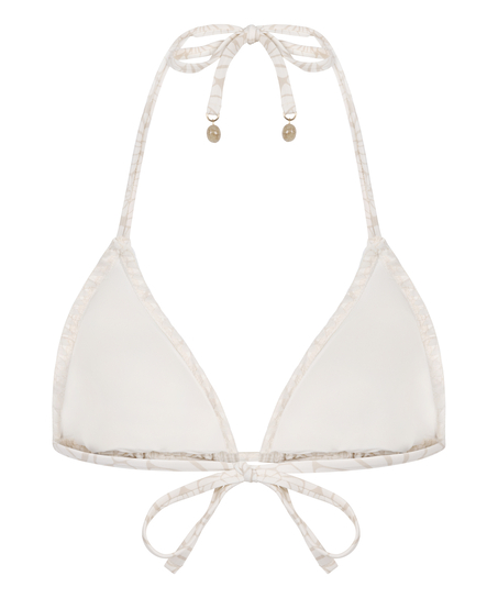 Haut de bikini triangle Caicos, Beige