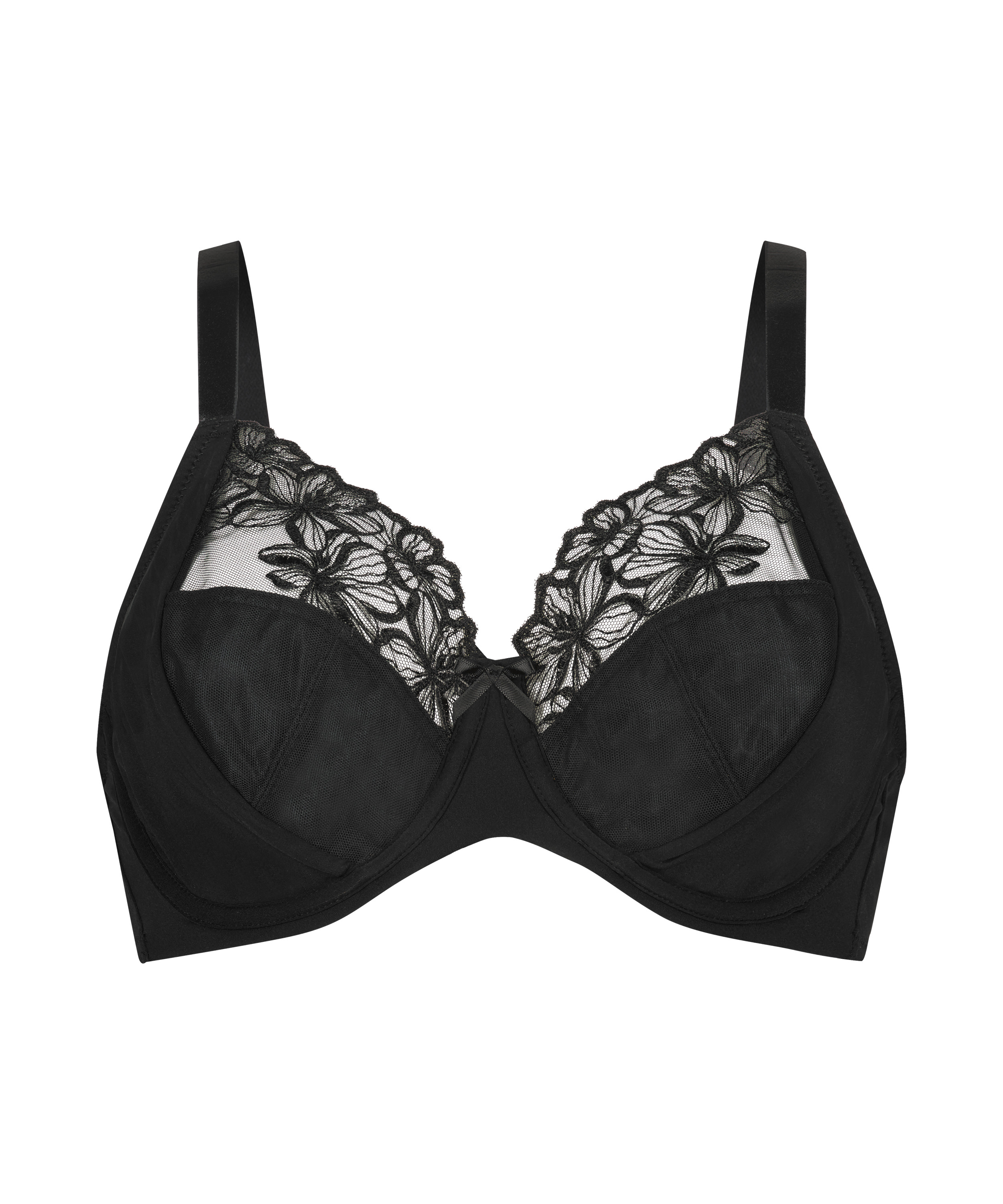 Soutien-gorge &agrave; armatures non-pr&eacute;form&eacute; Margot, Noir, main