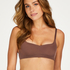 Soutien-gorge sans armatures préformé, Brun