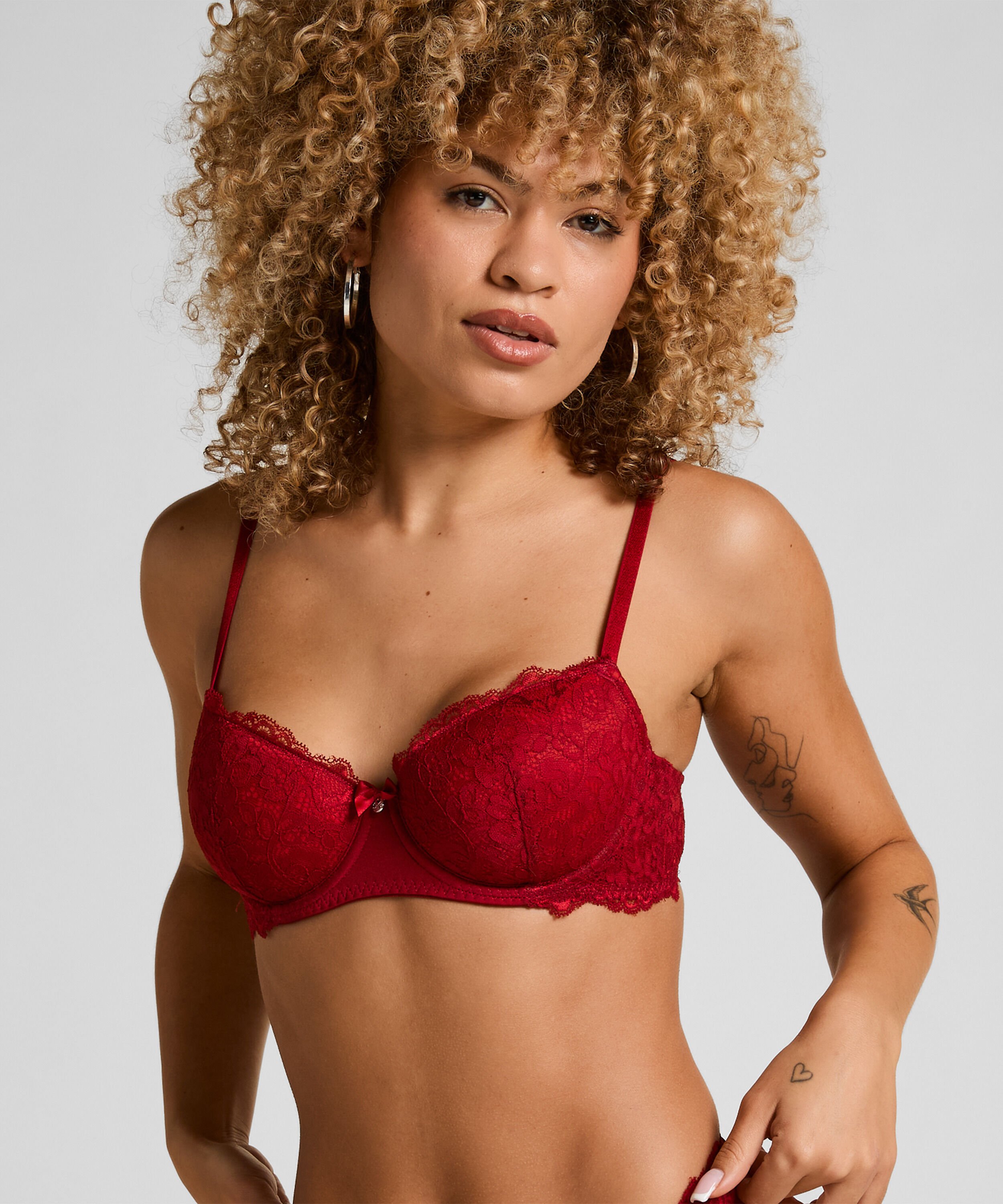 Soutien-gorge &agrave; armatures pr&eacute;form&eacute; Marine, Rouge