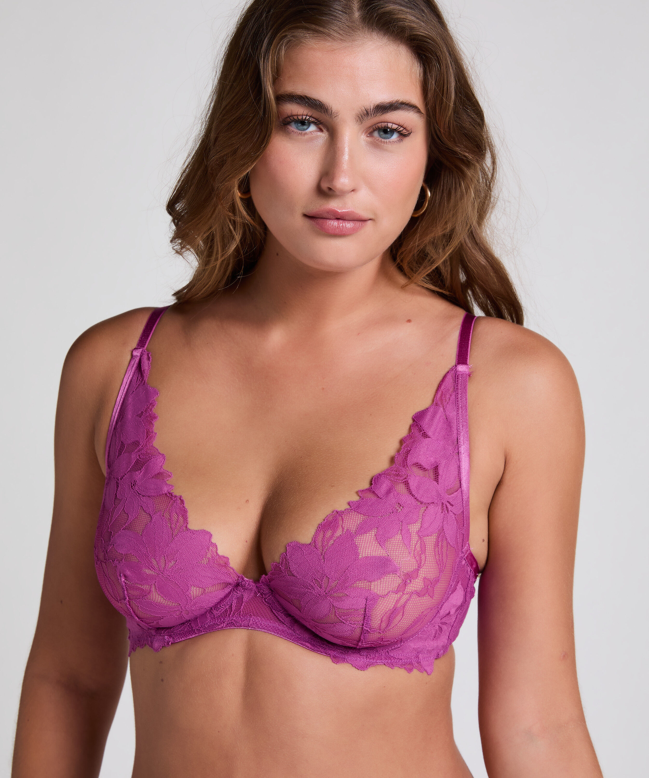 Soutien-gorge &agrave; armatures non-pr&eacute;form&eacute; Ingrid, Pourpre