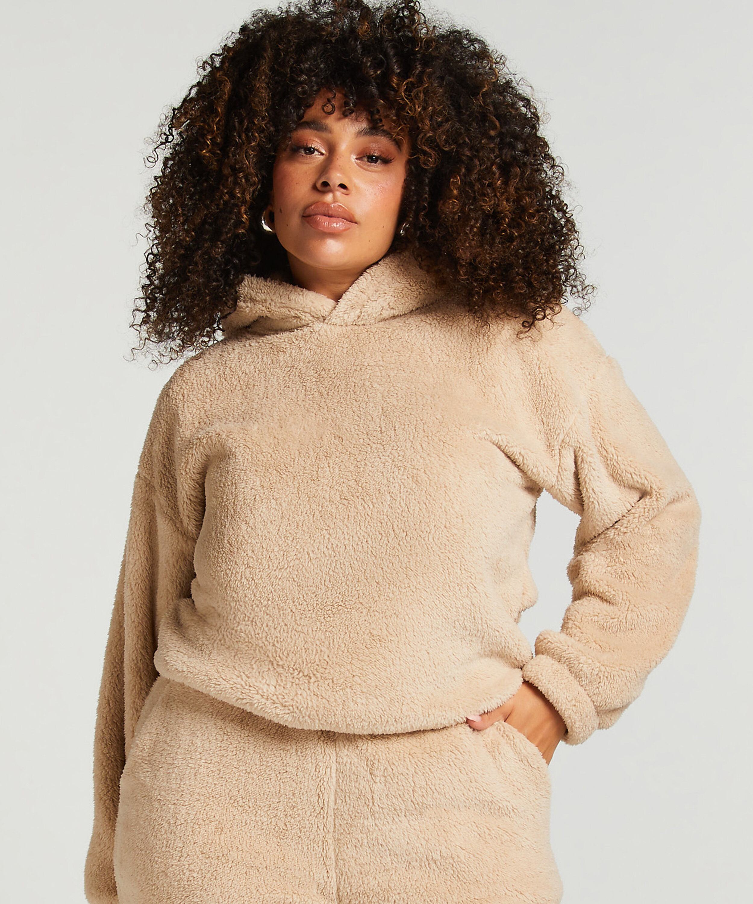 Sweat à Capuche polaire Snuggle, Beige Sweat à Capuche polaire Snuggle, Beige