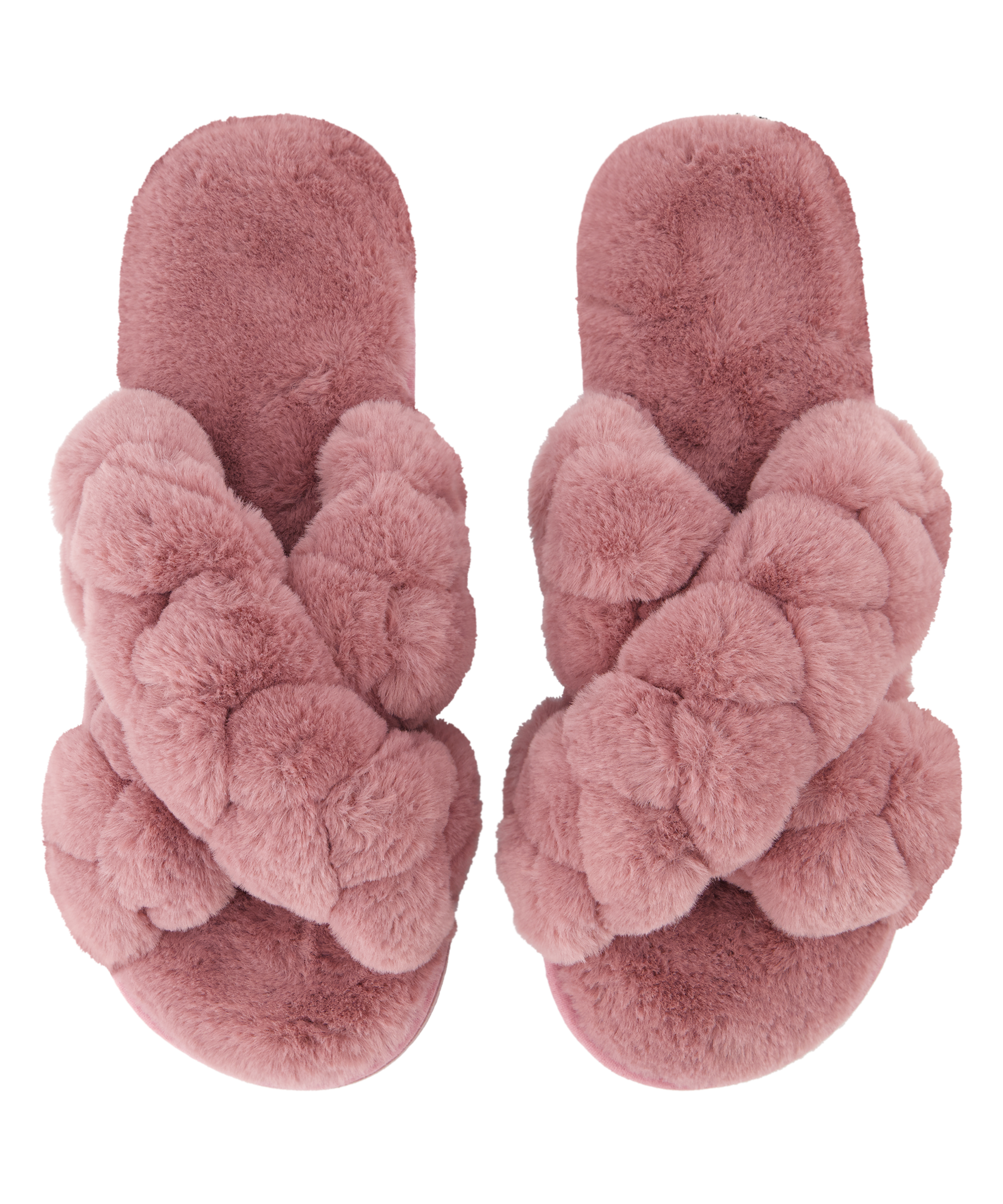 Slippers Fake Fur, Roze, main