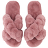 Slippers Fake Fur, Roze
