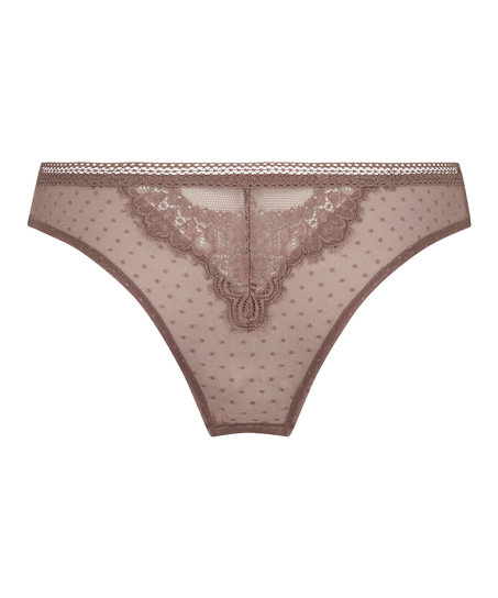 Slip br&eacute;silien Bessie, Brun