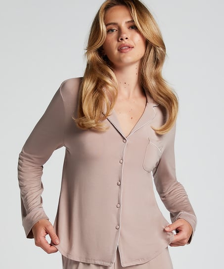 Veste à manches longues en jersey Essential, Beige