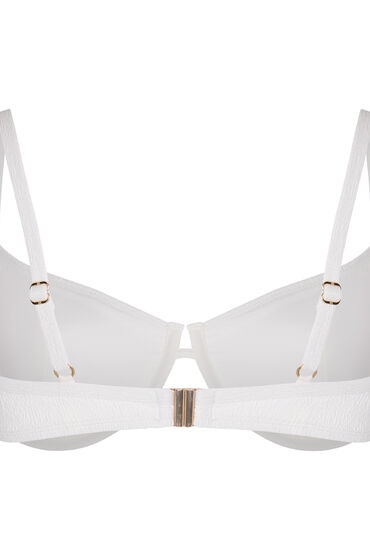 Hunkemöller Niet-Voorgevormde Beugel Bikinitop Crinkle Wit, foto 2