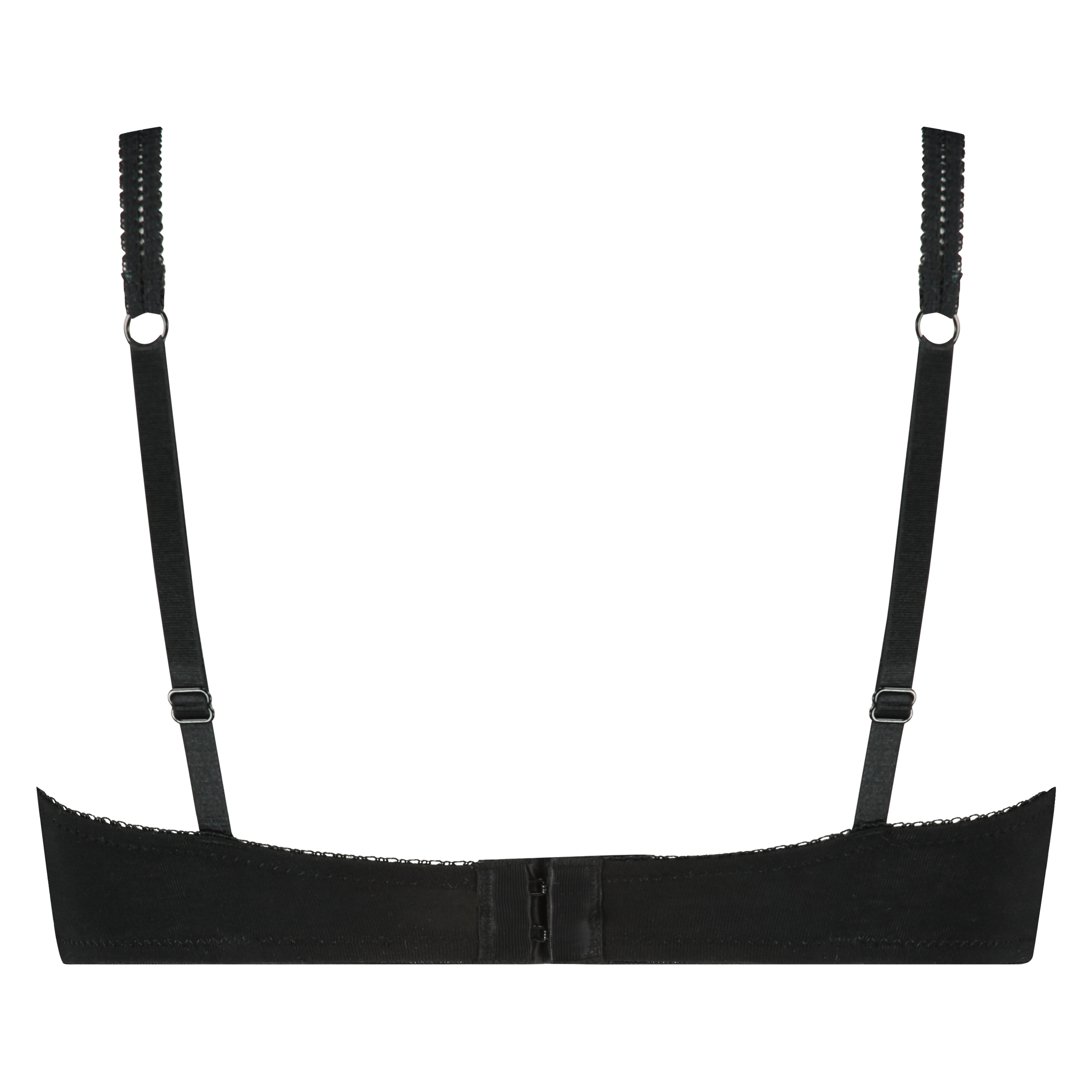 Voorgevormde beugel bh Secret Lace Katoen, Zwart, main