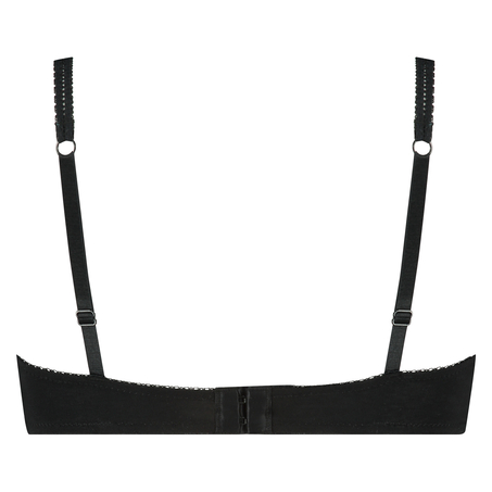 Voorgevormde beugel bh Secret Lace Katoen, Zwart