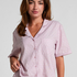 katoenen pyjama top, Roze