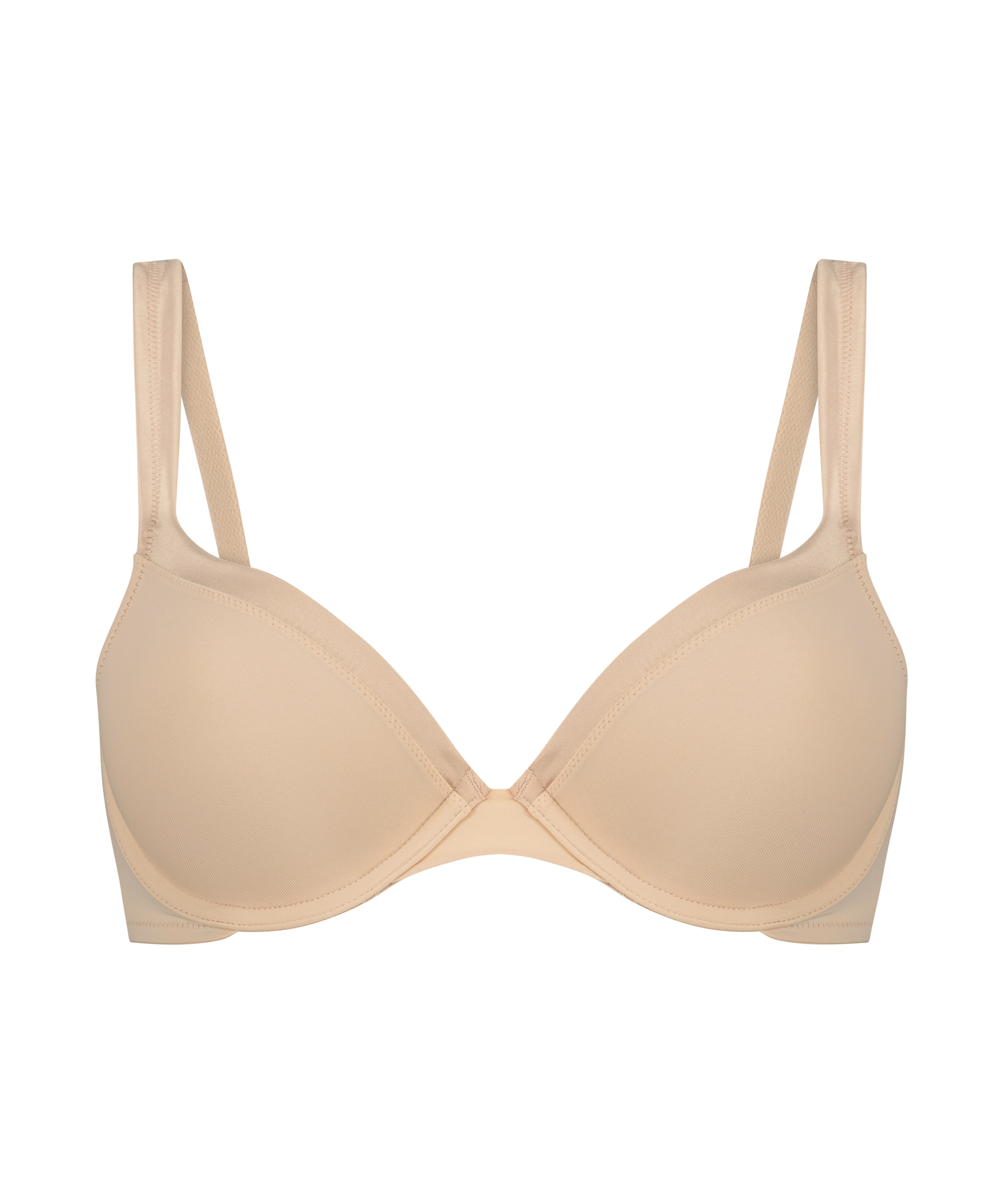 Voorgevormde beugel bh Satin lace, Beige, main