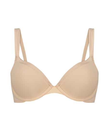 Voorgevormde beugel bh Satin lace, Beige
