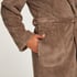 Badjas Fleece, Beige