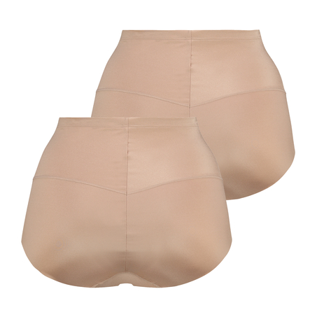 2-pack vormende slip, Beige