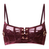 Soutien-gorge non rembourr&eacute; longline Avela, Rouge