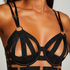Soutien-gorge à armatures préformé longline Athena, Noir