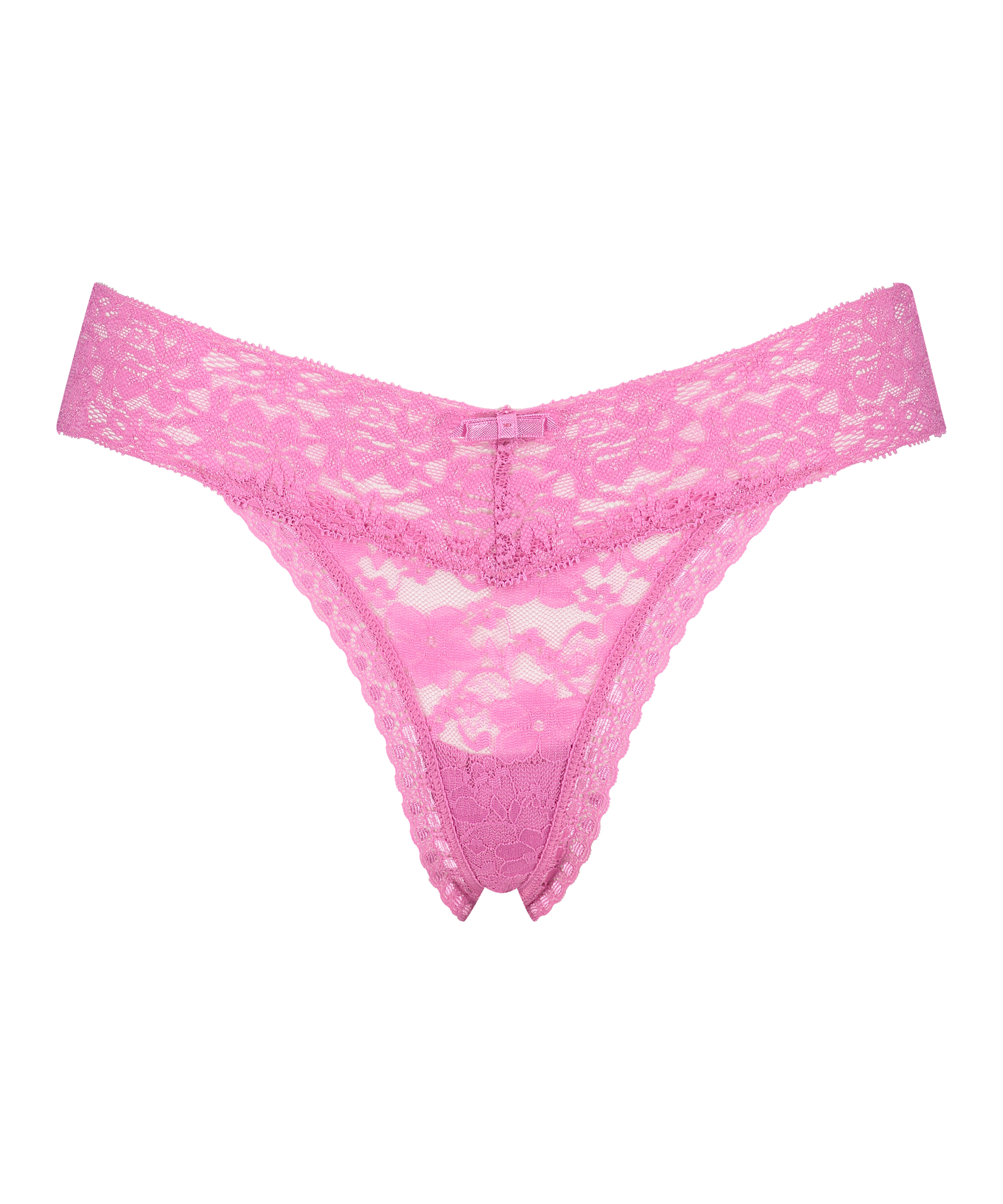 String en V taille extra basse, Rose, main