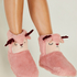 Pantoffels rendier Luna, Roze