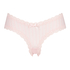 Slip br&eacute;silien V-shape mesh, Rose