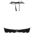 Voorgevormde push-up beugel bikinitop Scallop Cup A - E, Zwart