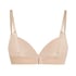 Soutien-gorge &agrave; armatures pr&eacute;form&eacute; Plunge, Beige