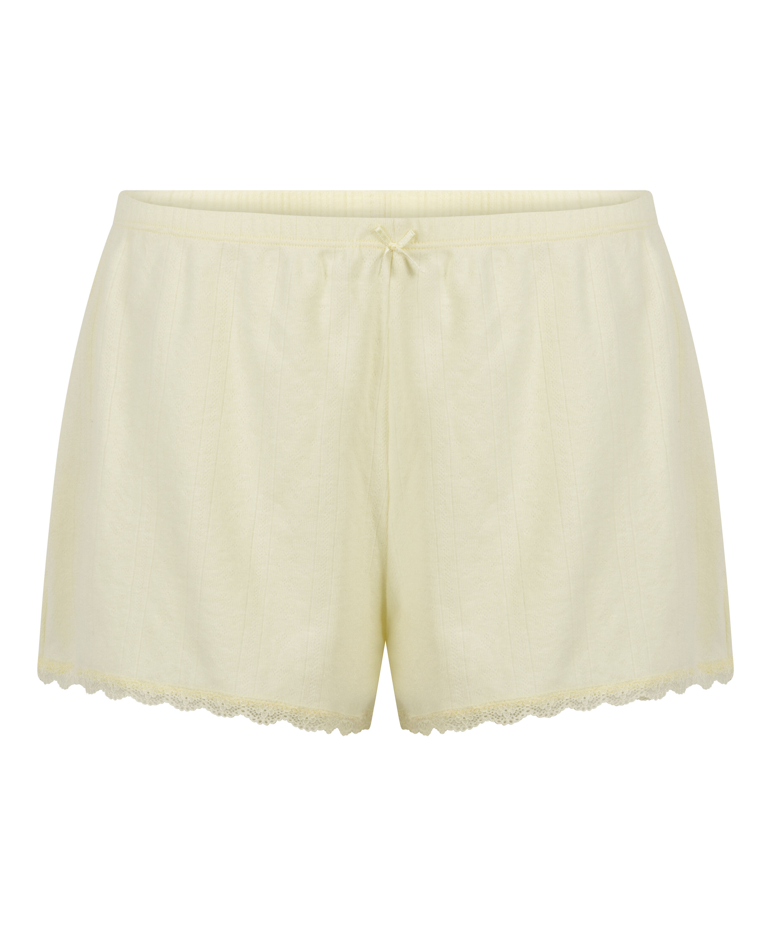 Pointelle Short, Geel