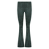 Flared Velours Legging, Groen
