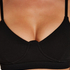 Bralette Rib Baddie, Zwart