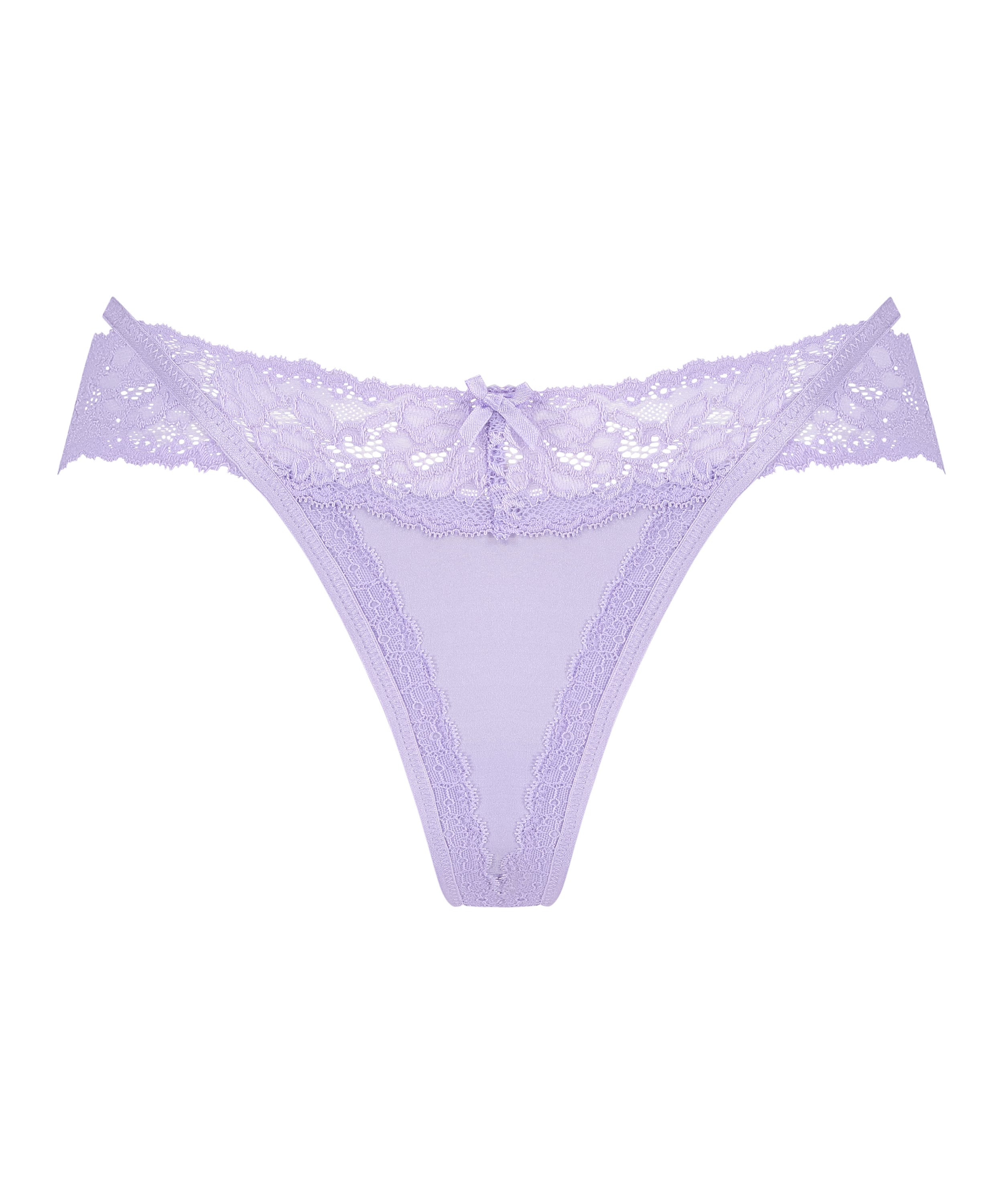 String en V taille très basse Elliena, Bleu, main