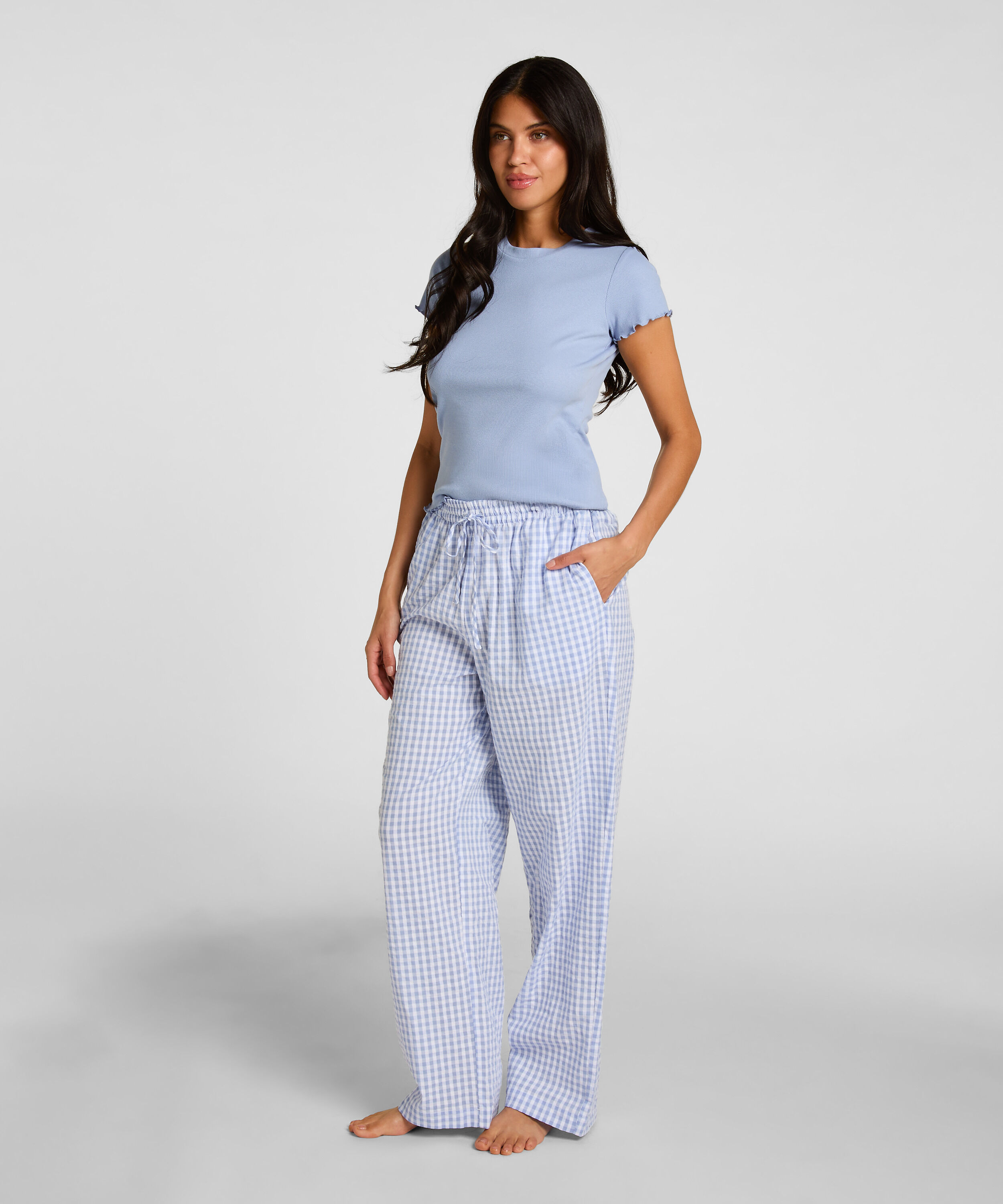 Pantalon de pyjama en Coton, Bleu