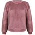 Top met lange mouwen Fluffy Fleece, Roze
