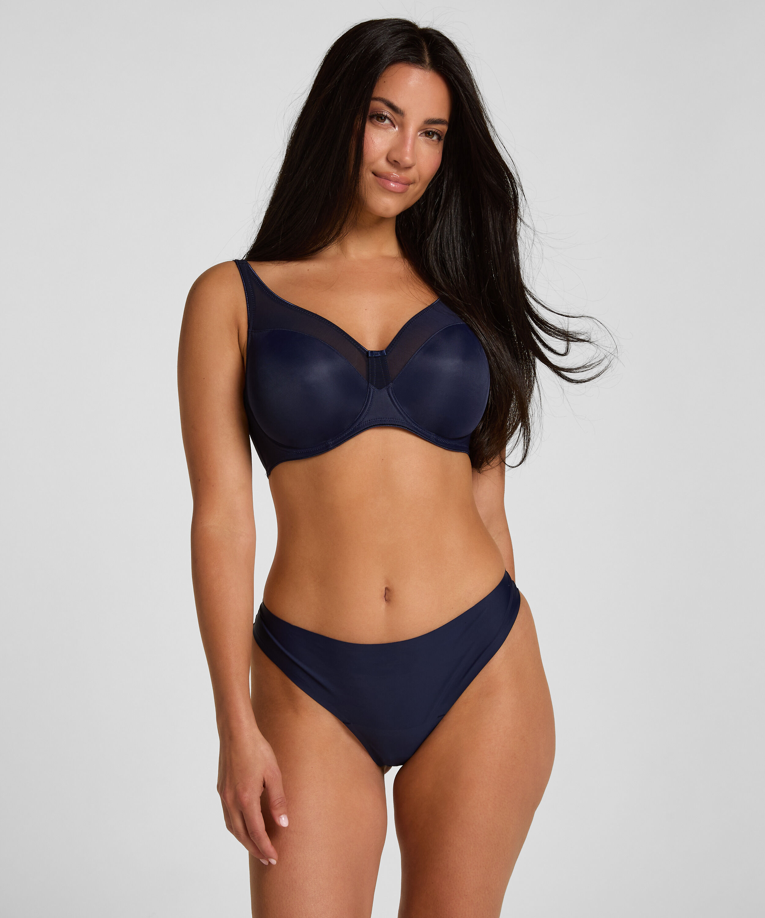Invisible string Lace back, Blauw