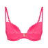 Voorgevormde push-up beugel bikinitop Scallop Cup A - E, Roze