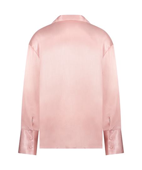 Jacket lange mouwen Satijn, Roze