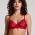 Soutien-gorge non-rembourr&eacute; &agrave; armatures Isabelle, Rouge