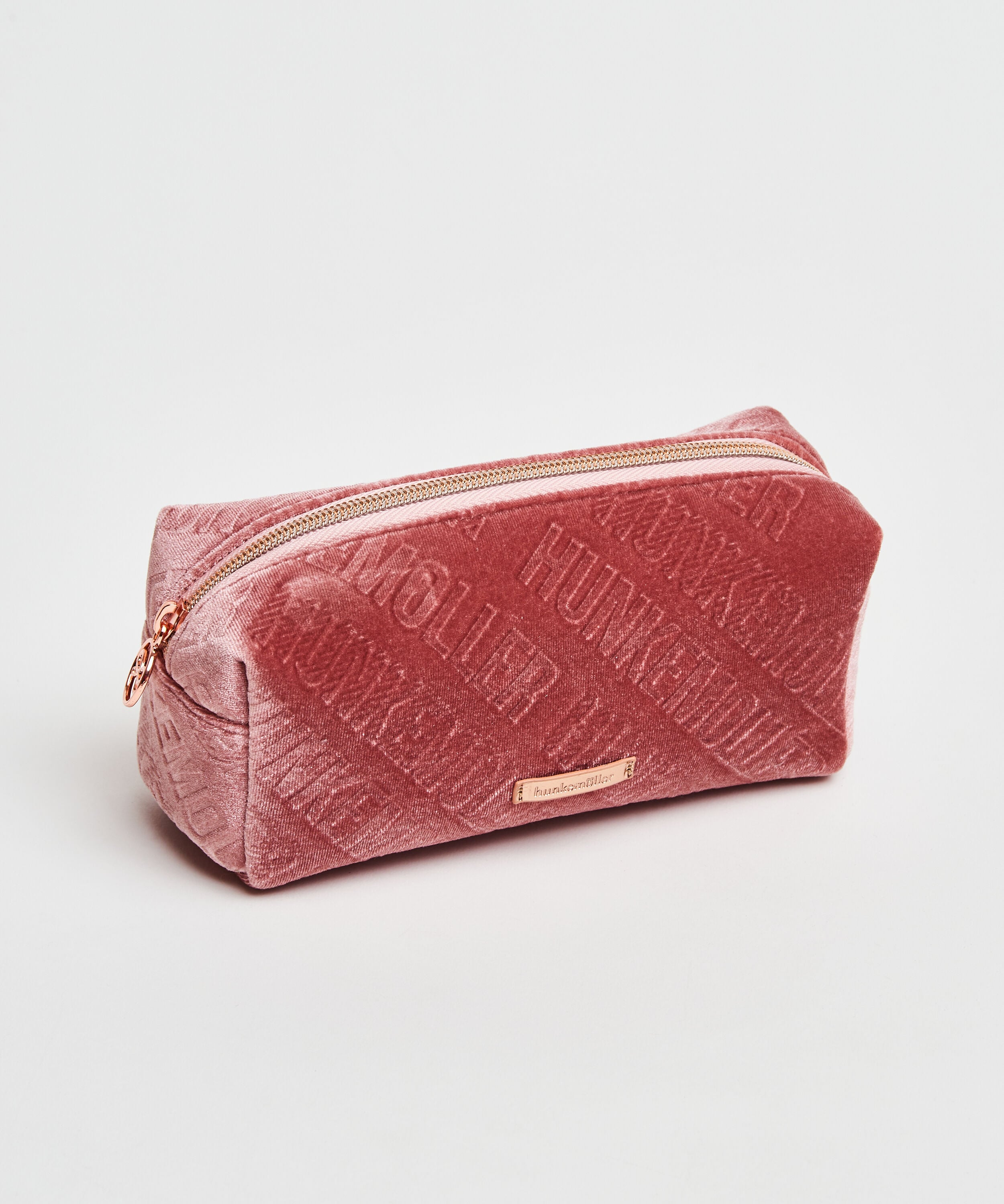 Velours Make-up tasje, Roze