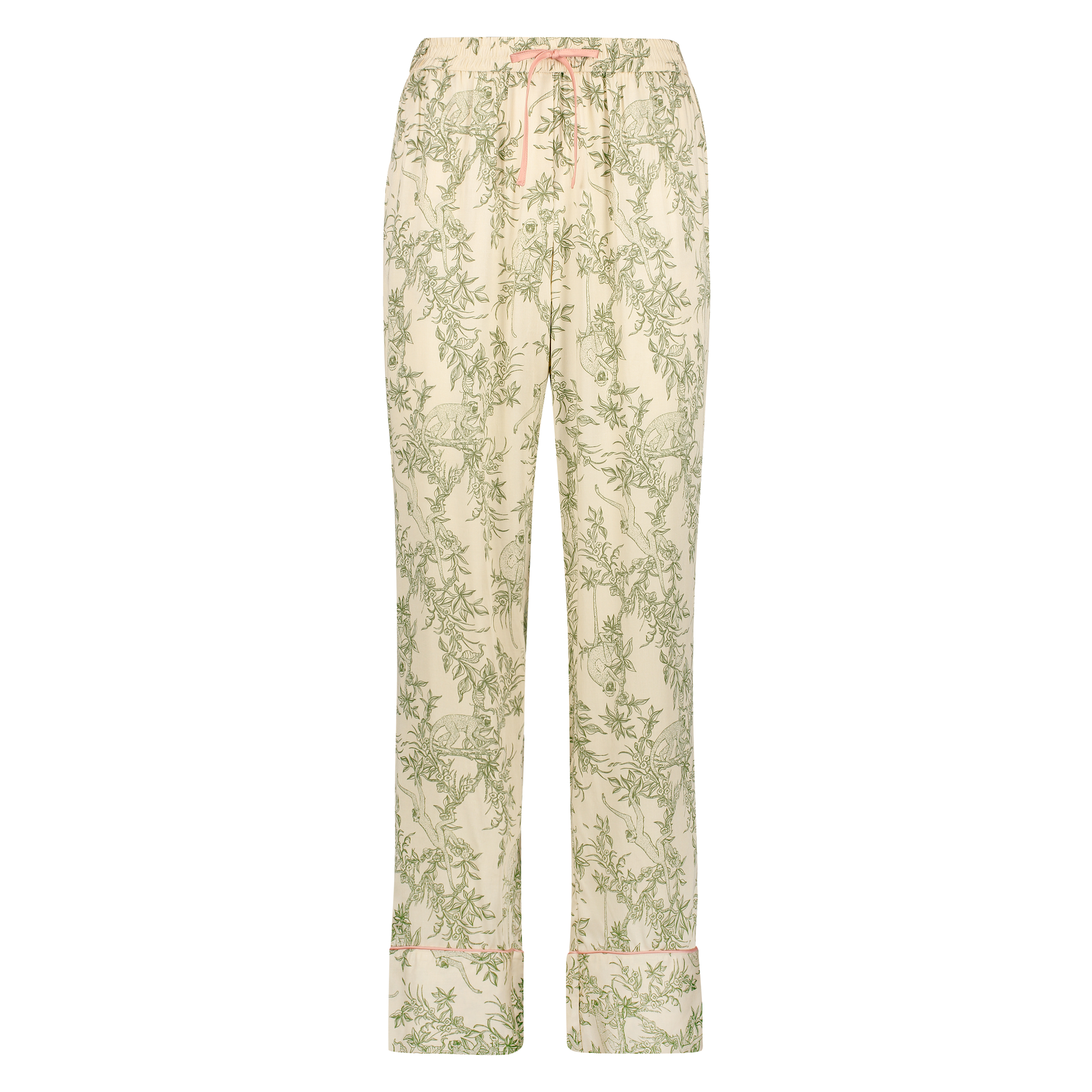 Pantalon de pyjama tissé, Beige, main