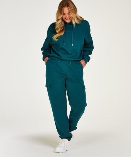 Lange mouwen Hoodie, Blauw