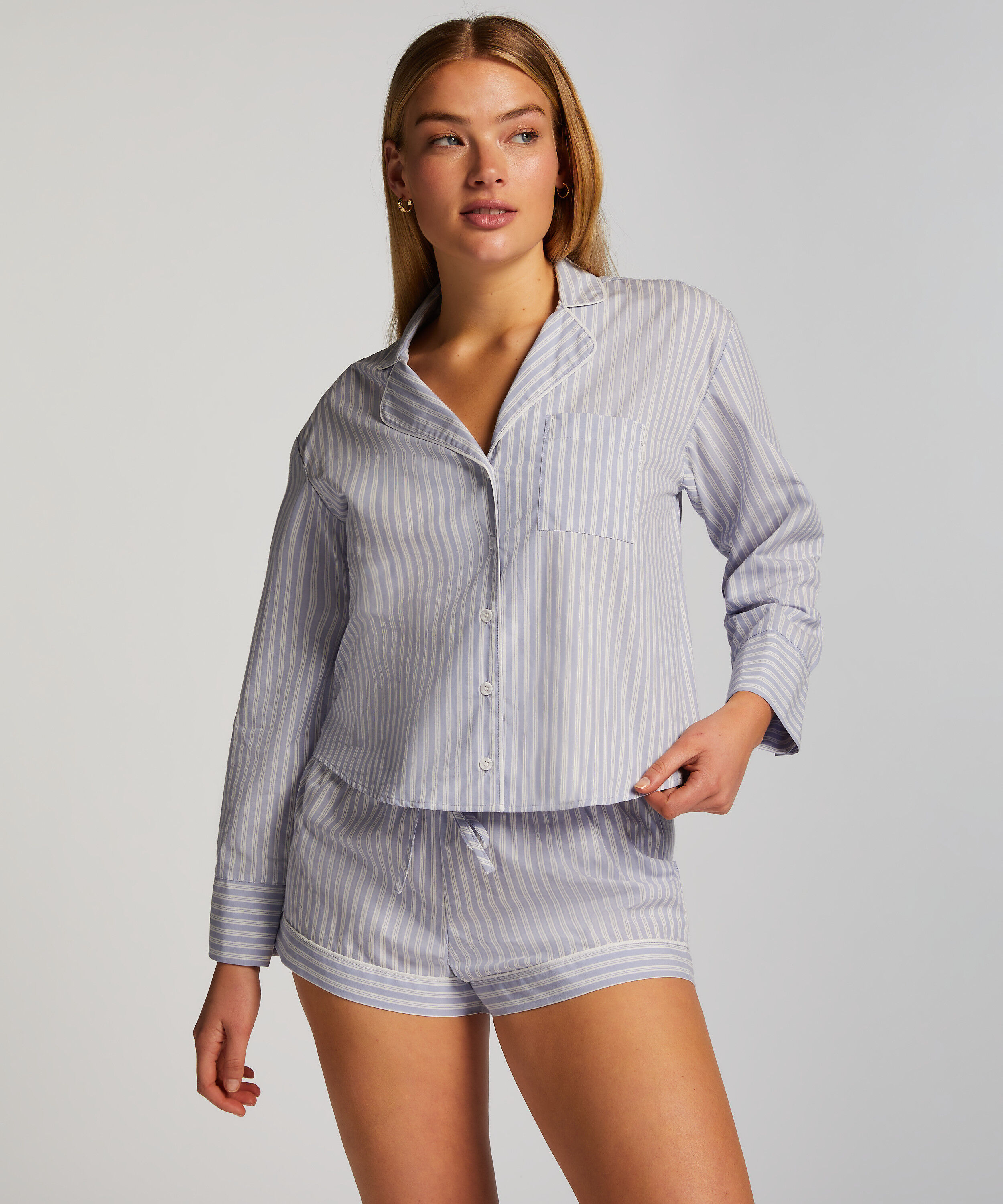 Short Coton, Bleu