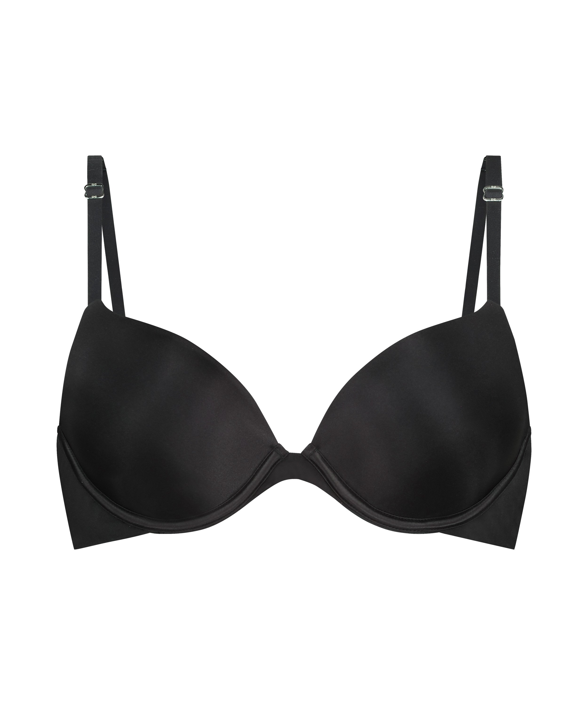 Soutien-gorge à armatures préformé Transparent Back Multiway, Noir, main