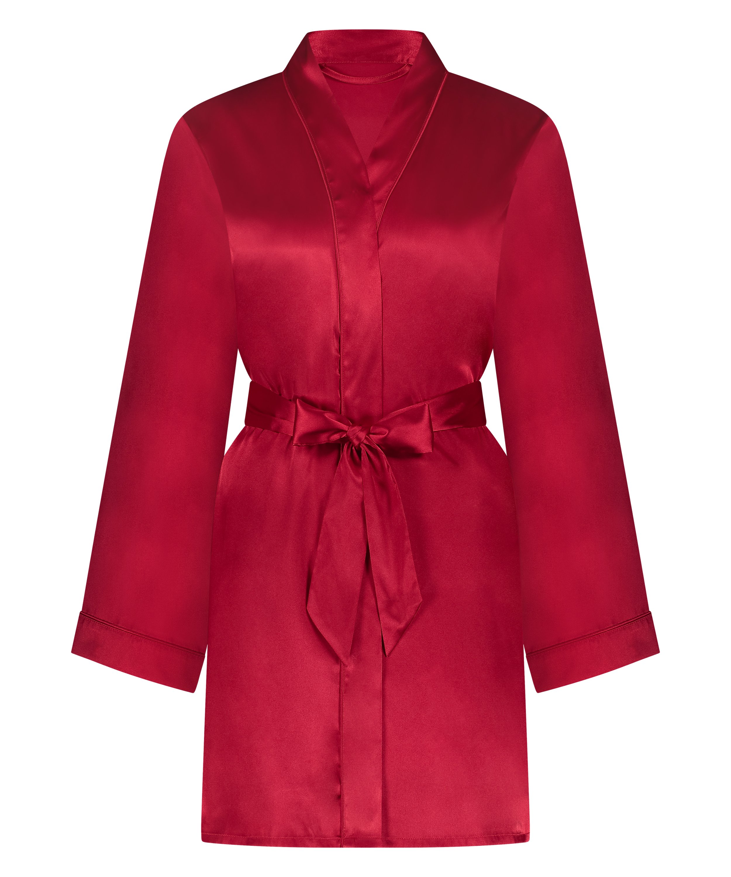 Kimono Satin, Rouge, main