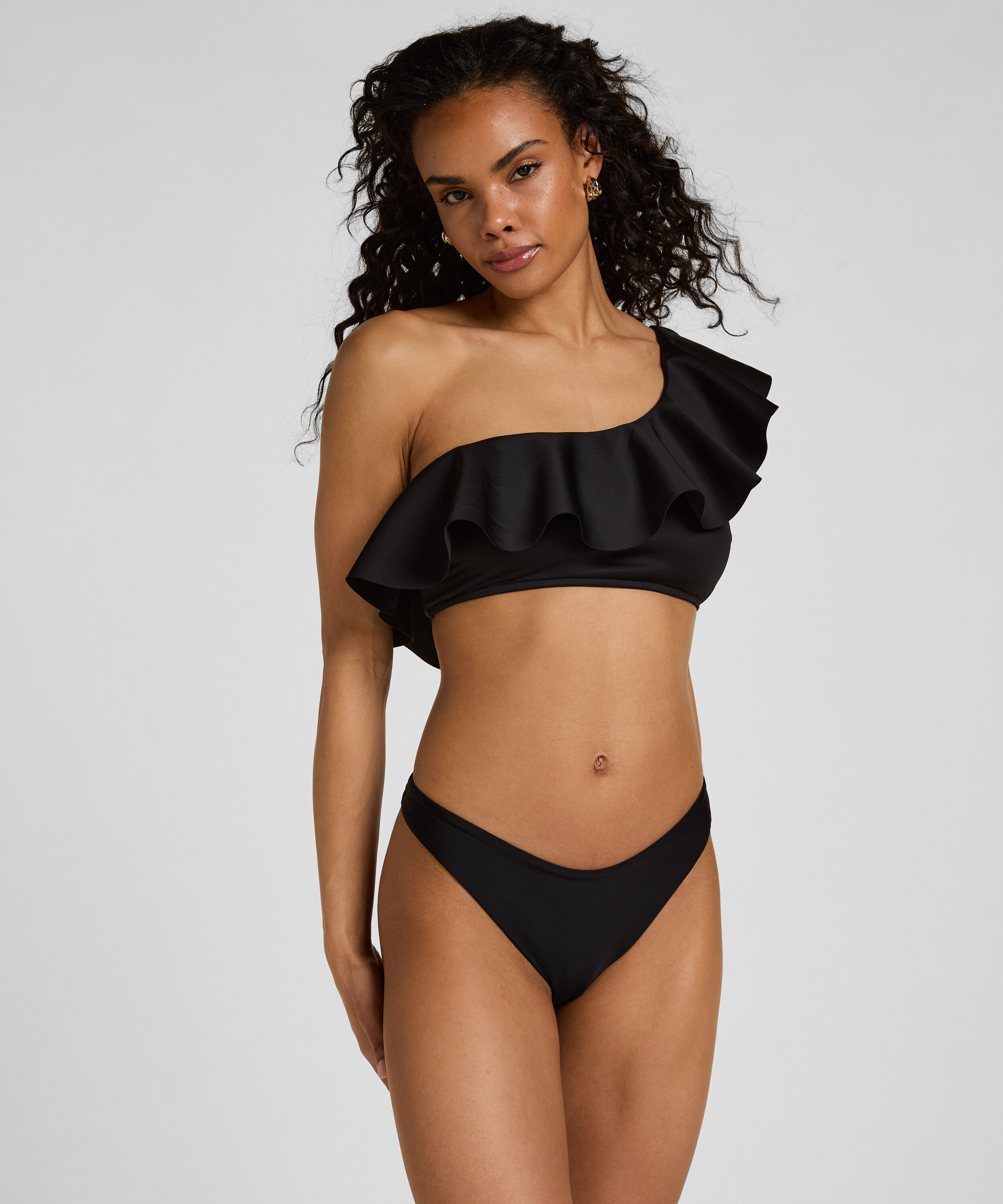 Bas de Bikini Highleg Luxe, Noir Bas de Bikini Highleg Luxe, Noir