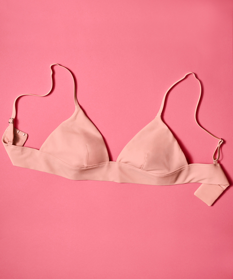 Triangle Brassière Smooth, Rose