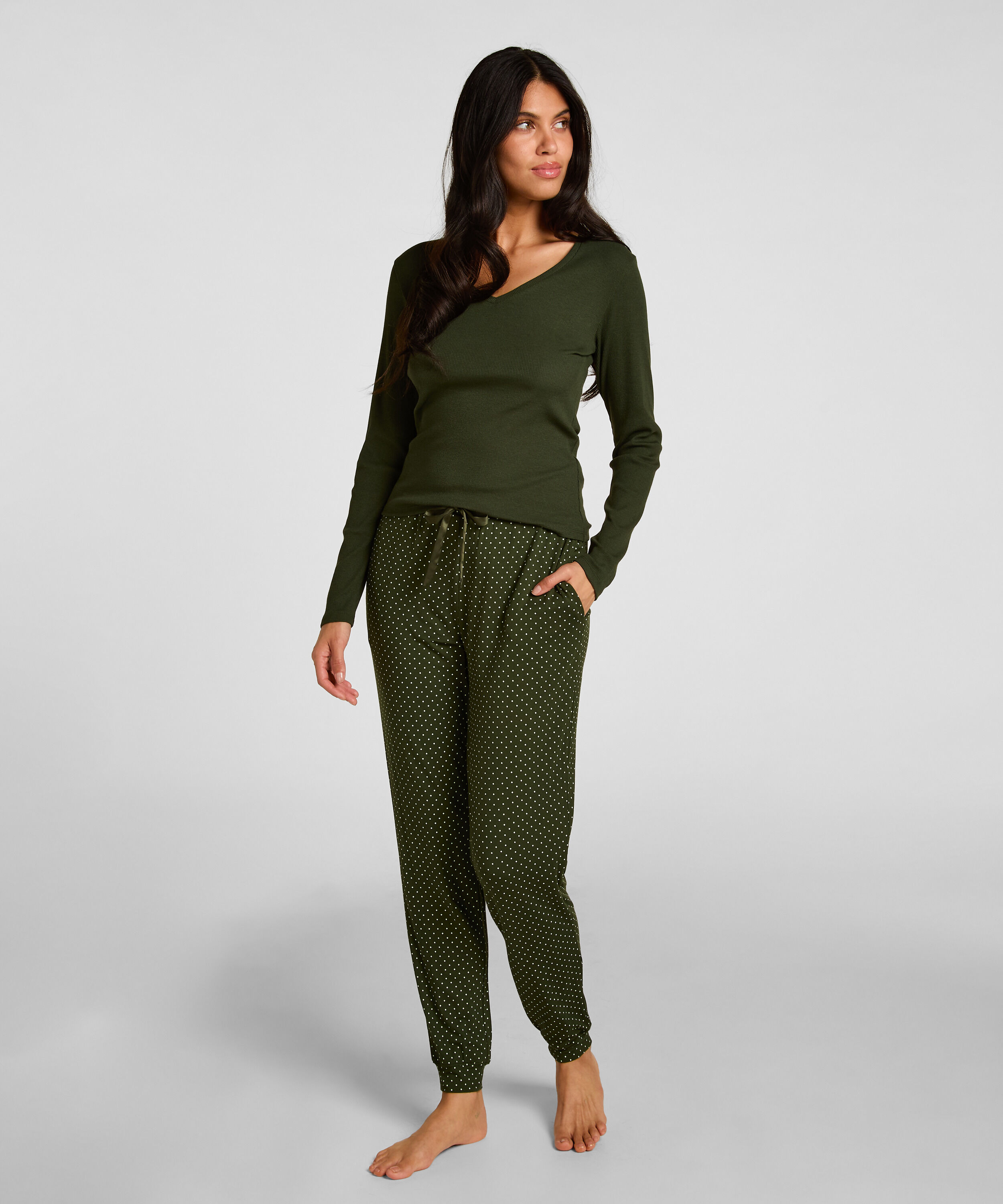 Pyjamabroek Jersey, Groen