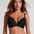Soutien-gorge &agrave; armatures pr&eacute;form&eacute; push-up Marine, Noir