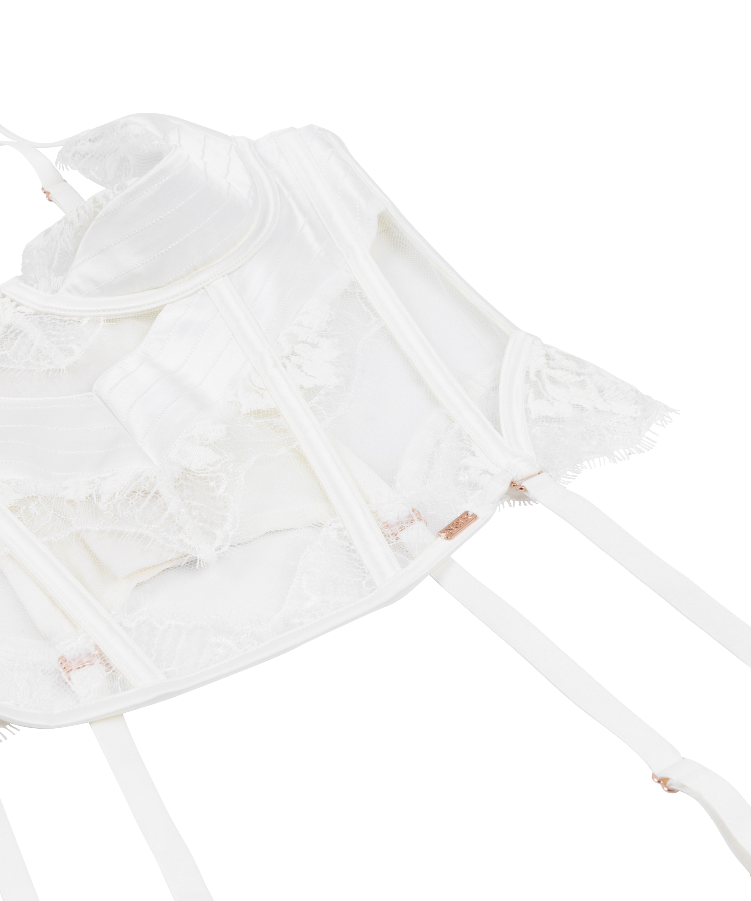 Bustier Tiah, Blanc, main