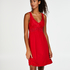Slipdress Modal lace, Rood